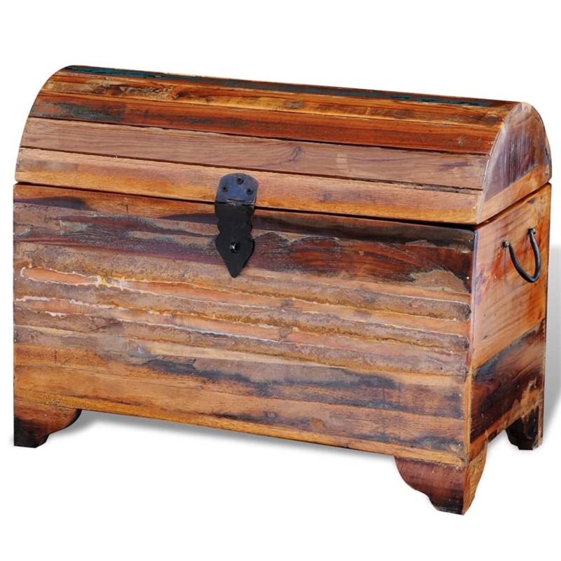 Bowery Hill Solid Reclaimed Wood Multicolor Storage Chest Rectangular 23.6
