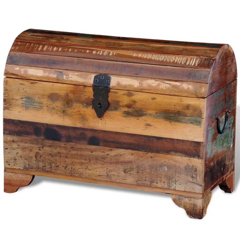 Bowery Hill Solid Reclaimed Wood Multicolor Storage Chest Rectangular 23.6
