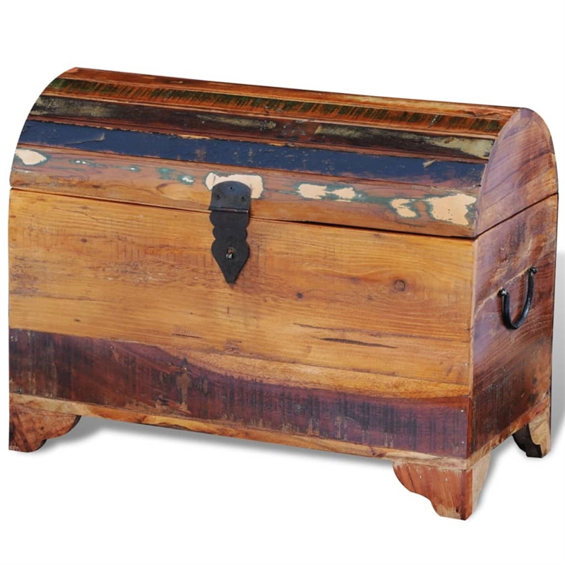Bowery Hill Solid Reclaimed Wood Multicolor Storage Chest Rectangular 23.6