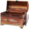 Bowery Hill Solid Reclaimed Wood Multicolor Storage Chest Rectangular 23.6