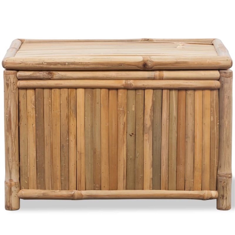 Bowery Hill Small Medium Large Durable Bamboo Storage Box in Brown