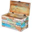 Bowery Hill Solid Reclaimed Wood Multicolor Storage Chest Rectangular 28.7