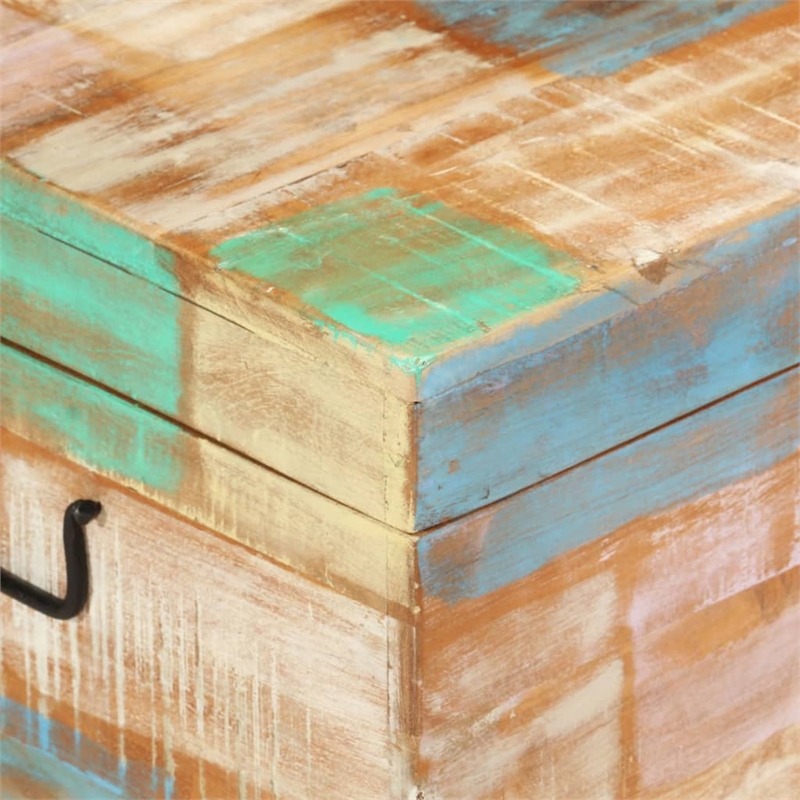 Bowery Hill Solid Reclaimed Wood Multicolor Storage Chest Rectangular 28.7