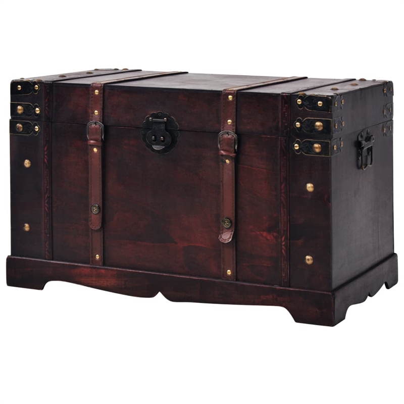 Bowery Hill Contemporary Large Wood and Engineered Wood Chest in Brown