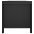 Bowery Hill Contemporary Engineered Wood Storage Box in Black