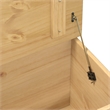 Bowery Hill Large Engineered Wood with Metal Storage Box in Honey