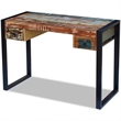Bowery Hill Solid Reclaimed Wood Medium Computer Desk in Multicolor