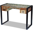 Bowery Hill Solid Reclaimed Wood Medium Computer Desk in Multicolor