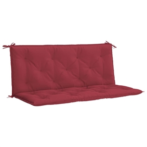 Bowery Hill Contemporary Garden Bench Cushion in Wine Red (Set of 2 )