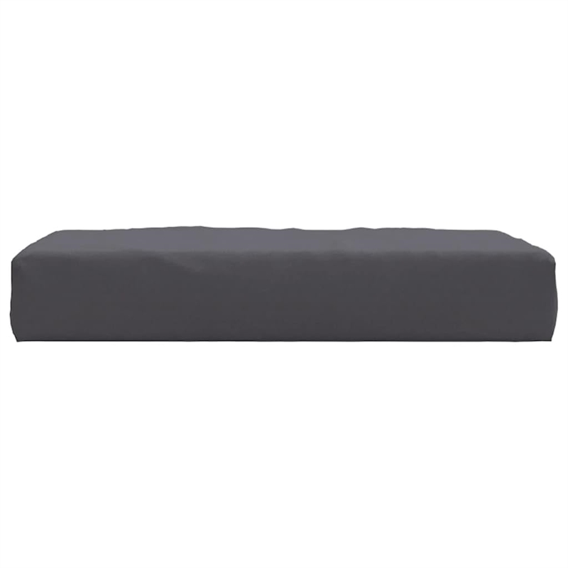 Bowery Hill Contemporary Fabric Pallet Cushion in Anthracite/Gray