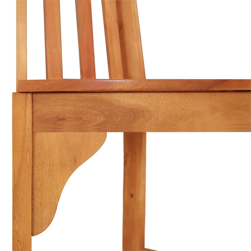 Bowery Hill Solid Eucalyptus Wood Tree Bench in Reddish Brown with an Oil Finish
