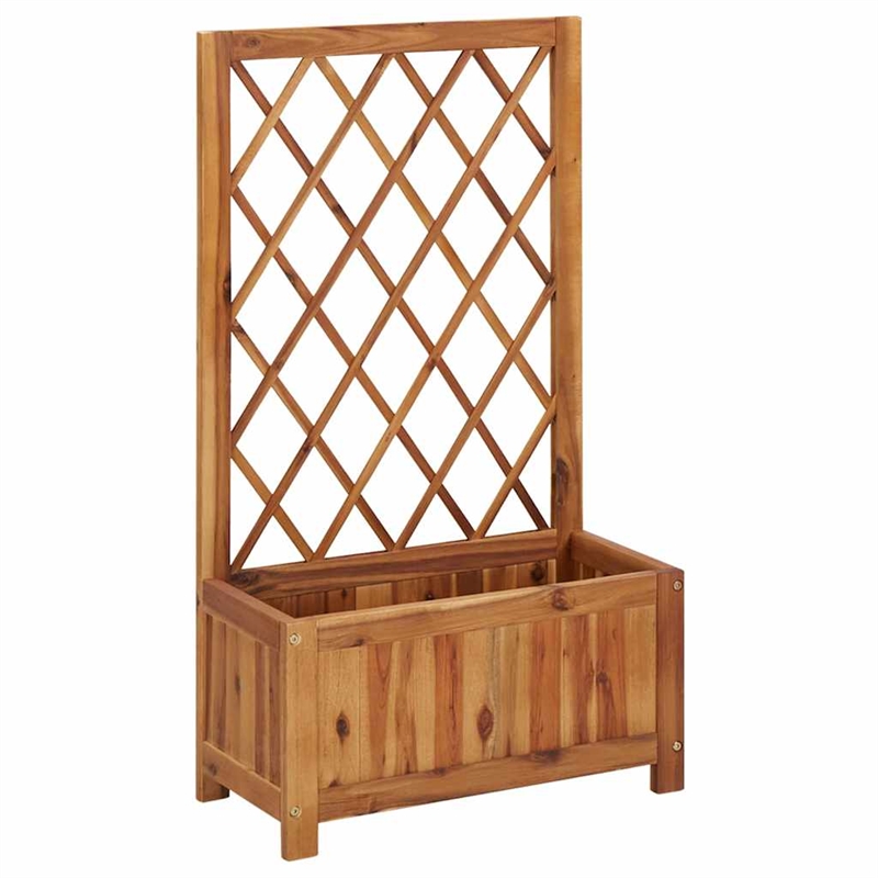 Bowery Hill Solid acacia wood Medium Garden Raised Bed in Natural Wood color