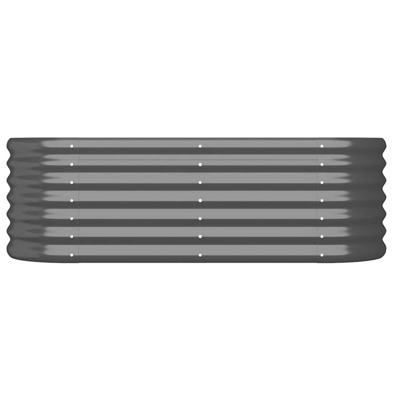 Bowery Hill Powder-coated steel Medium Durable Garden Raised Bed in Anthracite