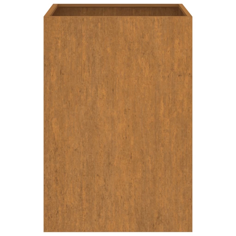 Bowery Hill Rusty Medium Tough Corten Steel Planters in Brown