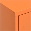 Bowery Hill Rectangular Steel Medium Storage Cabinet in Orange