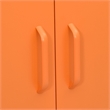 Bowery Hill Rectangular Steel Medium Storage Cabinet in Orange