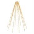 Bowery Hill Contemporary Warm White PVC Tree Light in Dark Green