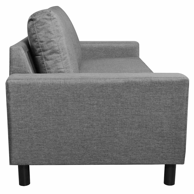 Bowery Hill Modern / Contemporary Sofa in Gray Finish Fabric