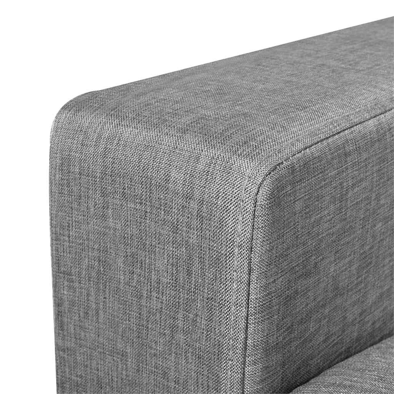 Bowery Hill Modern / Contemporary Sofa in Gray Finish Fabric