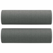 Bowery Hill Large Metal Sofa Set in Dark Grey Polyester Fabric