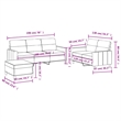 Bowery Hill Contemporary Metal Sofa Set in Dark Grey Polyester Fabric