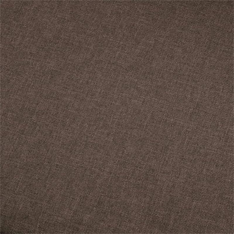 Bowery Hill Contemporary Polyester Large Modular Sofa in Brown