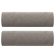 Bowery Hill Metal 2-Seater Sofa in Light Grey Polyester Velvet