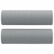 Bowery Hill Contemporary Metal 3-Seater Sofa in Light Grey Polyester