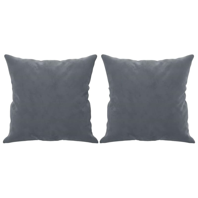 Bowery Hill Metal 2-Seater Sofa in Dark Grey Polyester Velvet