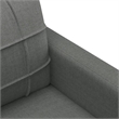 Bowery Hill Contemporary 4 Piece Sofa Set in Dark Gray Polyester