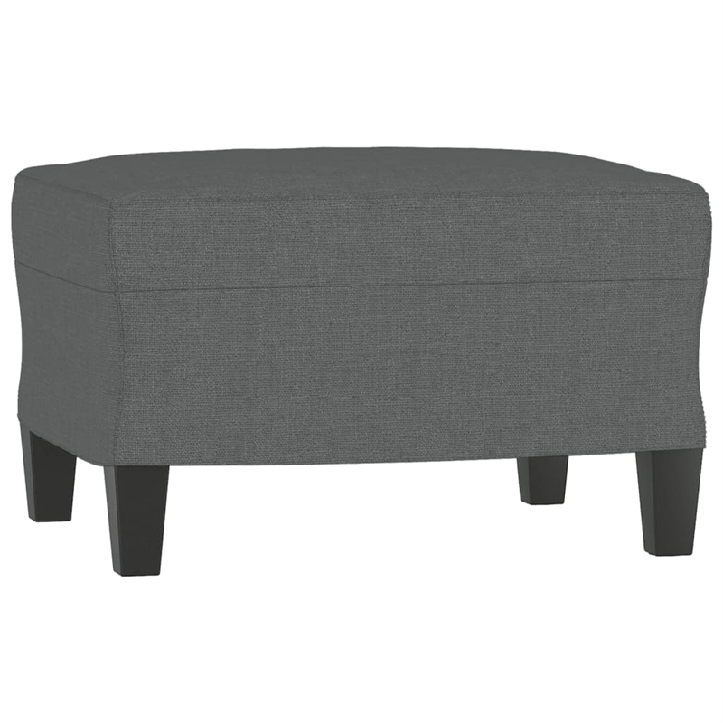 Bowery Hill Contemporary Metal Sofa Set in Dark Grey Polyester Fabric