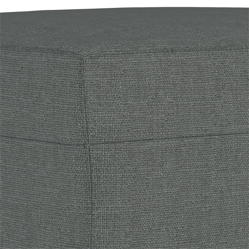 Bowery Hill Contemporary Sofa Set in Dark Grey Finish Polyester