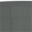 Bowery Hill Contemporary Sofa Set in Dark Grey Finish Polyester