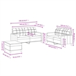 Bowery Hill Contemporary Sofa Set in Dark Grey Finish Polyester