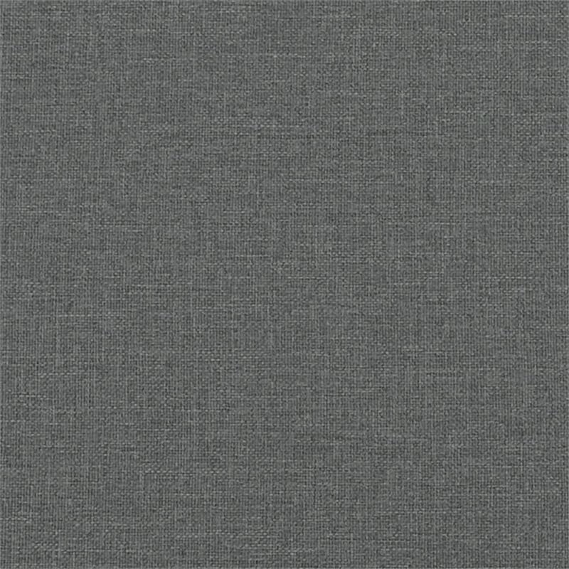 Bowery Hill Contemporary Metal Sofa Set in Dark Grey Polyester Fabric