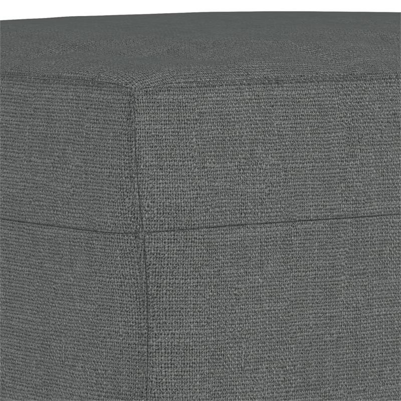 Bowery Hill Contemporary Compact Sofa Set in Dark Grey Polyester