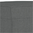 Bowery Hill Contemporary Compact Sofa Set in Dark Grey Polyester