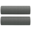 Bowery Hill Rectangular Durable Sofa Set in Dark Gray Fabric