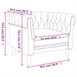 Bowery Hill 3-Seater Rectangular Sofa Set in Brown Polyester