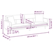 Bowery Hill Contemporary Polyester Sofa Bed in Light Gray Finish