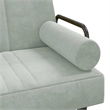 Bowery Hill Standard Sofa Bed in Light Gray Polyester Velvet