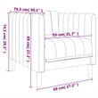Bowery Hill Contemporary Durable Sofa Set in Black Polyester