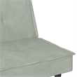 Bowery Hill Contemporary Large Sofa Bed in Light Gray Polyester