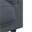 Bowery Hill Contemporary Sofa Set in Dark Grey Polyester Velvet