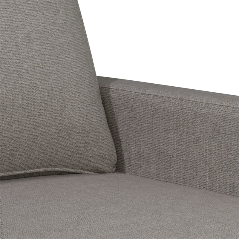 Bowery Hill Single Single Sofa Chair in Light Grey Polyester