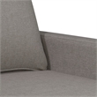 Bowery Hill Single Single Sofa Chair in Light Grey Polyester