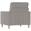 Bowery Hill Contemporary Single Sofa Chair in Light Gray Polyester