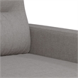 Bowery Hill Contemporary Single Sofa Chair in Light Gray Polyester
