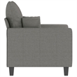 Bowery Hill Contemporary Single Sofa Chair in Dark Gray Polyester