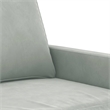 Bowery Hill Contemporary Single Sofa Chair in Light Gray Polyester